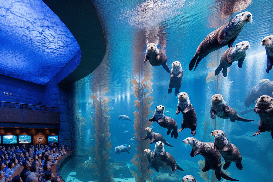 Monterey Bay Aquarium Sea Otters exhibit