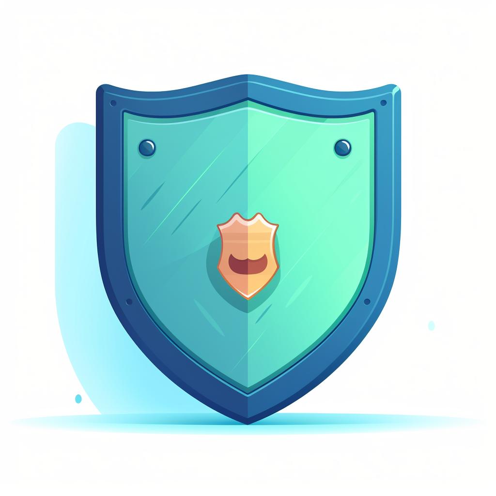 A shield protecting personal and financial information