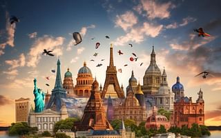 What are some recommended countries to visit on a 30-day trip around the world?